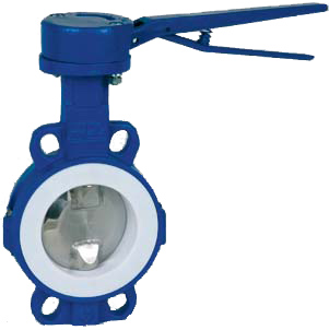 Art. Lyc: butterfly valve with PTFE liner