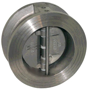 Art. 915E: dual plate check valve, stainless steel